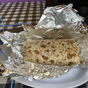 Bean and cheese burrito