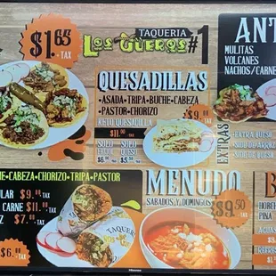 Small but powerful menu