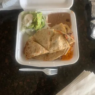 #43 Quesadilla Doble with beef