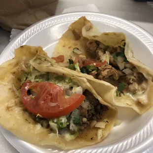 Beef and Chicken Fajitas tacos