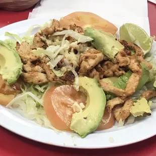 Chicken fajita salad!!!! Wow