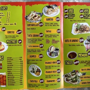 Menu inside