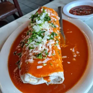 a plate of enchiladas