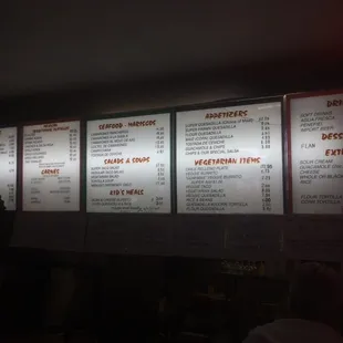 The menu as of 9/14, hopefully it&apos;s visible