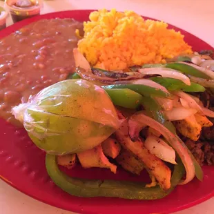 Fajita plate - came with homemade corn tortillas