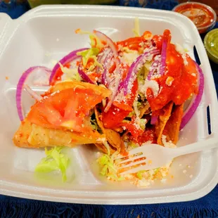 Tacos Dorados de Papa.