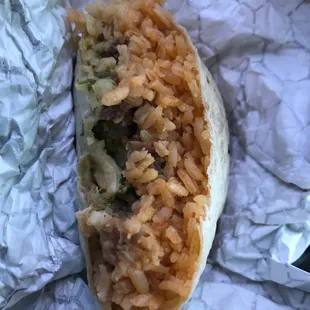 Rice burrito