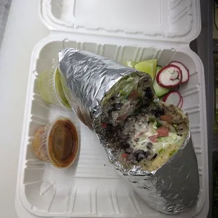Steak burrito