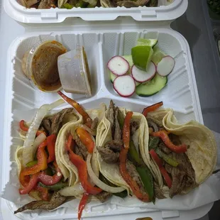 Taco fajitas