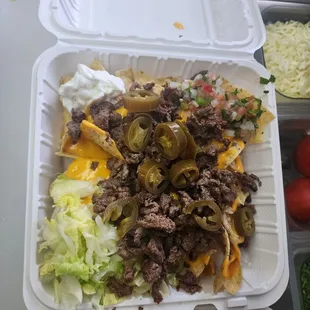 Steak nachos