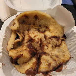 Bean Pupusa was yummy