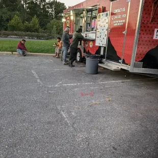 We some customers enjoying some tacos