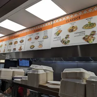 The rest of the menu