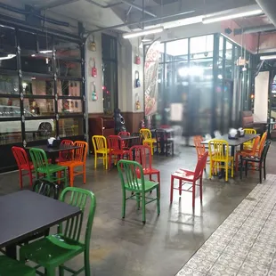 Dining are from back entrance