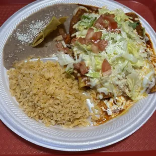 Pastor enchiladas