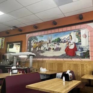  the interior of a restaurant
