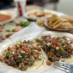 Soft taco full load of meat of choice