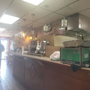 Restaurant register area