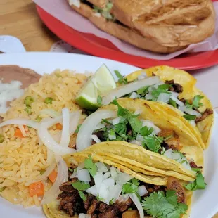 Pastor Tacos and Pastor Tortas