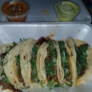 Always amazing and fresh.  Barbacoa, Asada, and Pastor.