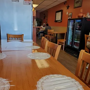 Updated photo of seating area.