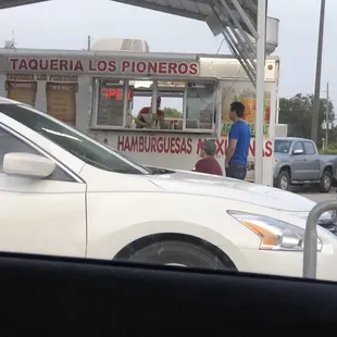 a man selling food