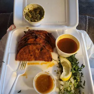 Birria Tacos side of guacamole...