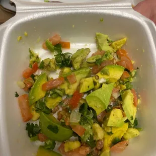 This was supposed to be guacamole.