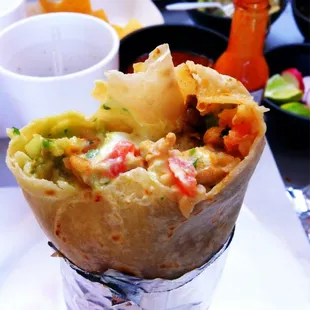Pollo asada super burrito..SO GOOD!!! One of the best I&apos;ve had in a while