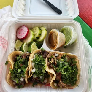 Delicious, plenty of napkins and a fork, time to eat!