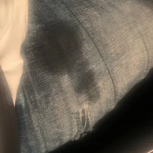 Stained my jeans.