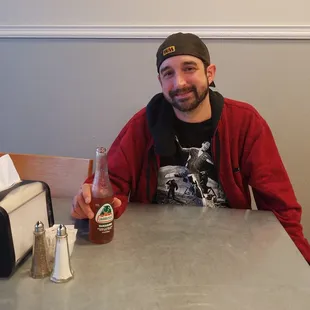 Waiting for our tacos!