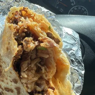 Chorizo burrito