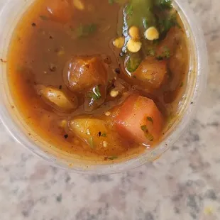 Medium salsa nixed with Pico