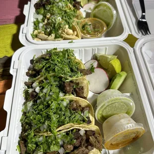 Carne Asada Taco, Al Pastor, Chicken Taco