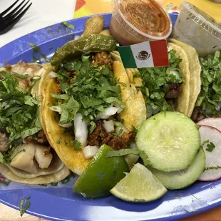 4 mixed tacos $14