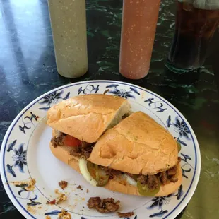 Tortas steak and pork