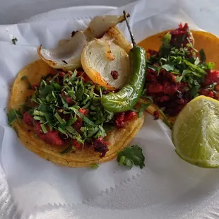 Pastor with grilled onion.