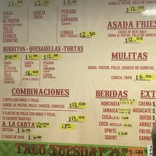 Updated menu 2.27.24