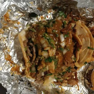 Asked for extra onions and cilantro... Was not disappointed!