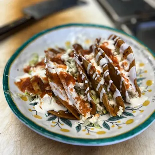 Tacos Dorados de papa