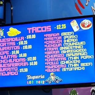 Menu 9/22/2023