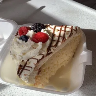 Amazing (and beautiful) almond Tres Leches cake