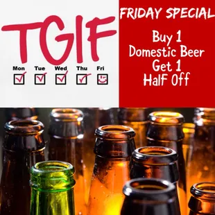 a group of beer bottles