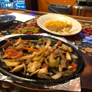 Fajitas and side....very good!