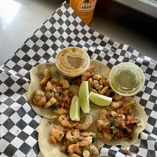 Tacos de camarón
