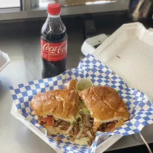 Torta de carnitas