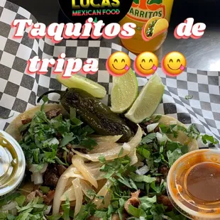 Tacos  de tripa yummy