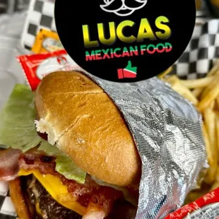 Hamburguesa  con tocino