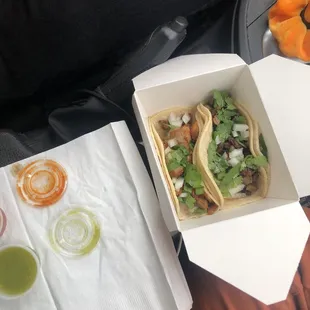 Pollo (right) Asada (left)